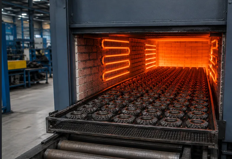 Tratamento térmico — forno de cementação